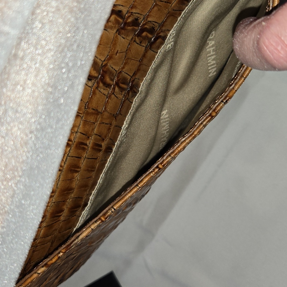 Brahmin Shayna Crossbody Bag In Luggage Brown Leontyne. NWT. RARE - Picture 5 of 12